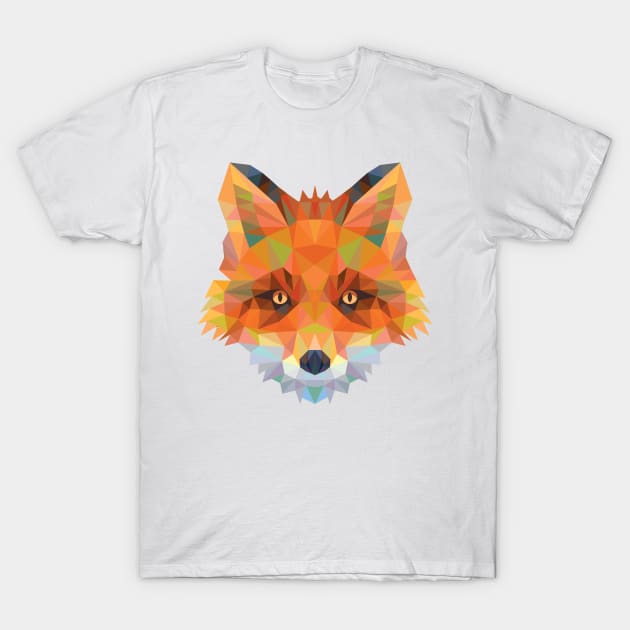 Fractal Red Fox T-Shirt by SandiTyche